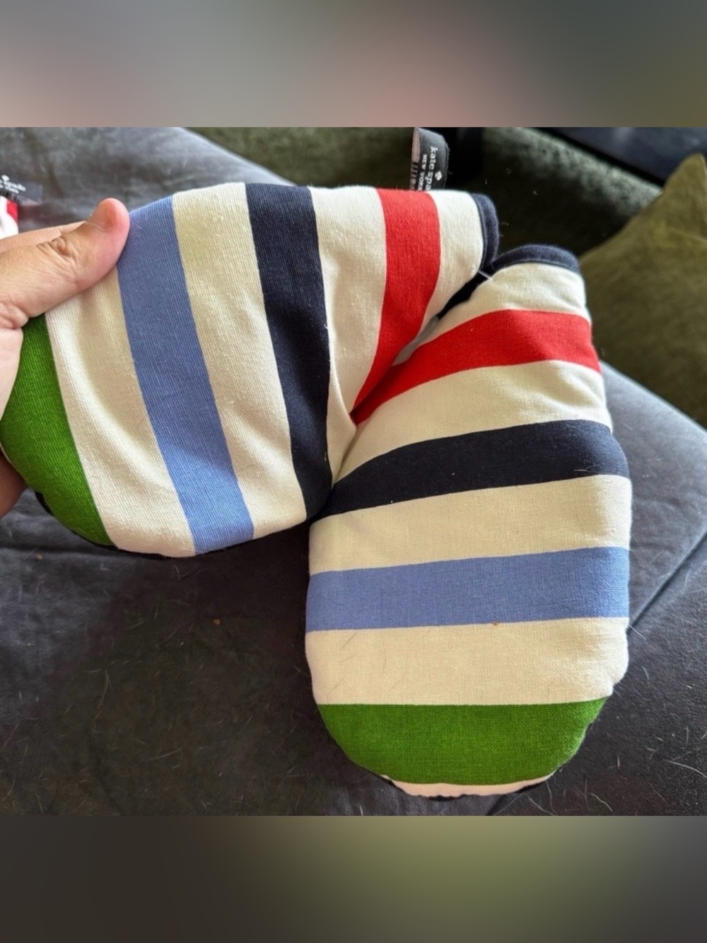 Kate Spade Striped Mini Over Mitts Set of 2